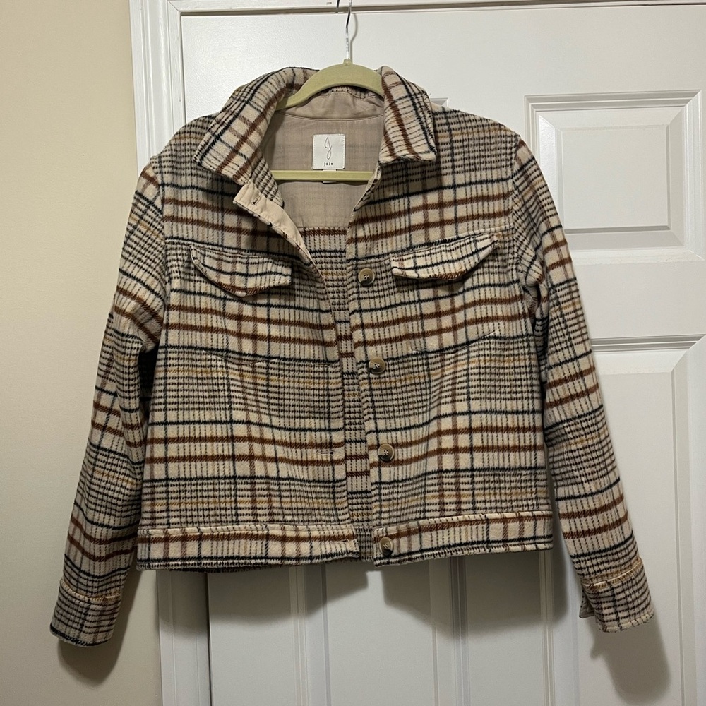Joie Plaid Shacket NWOT